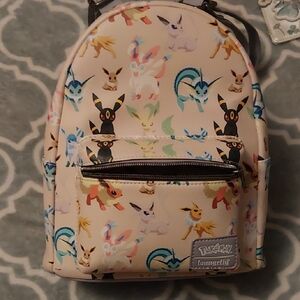 Loungefly Pokémon Mini Bag - Cream with Multicolor Pokémon